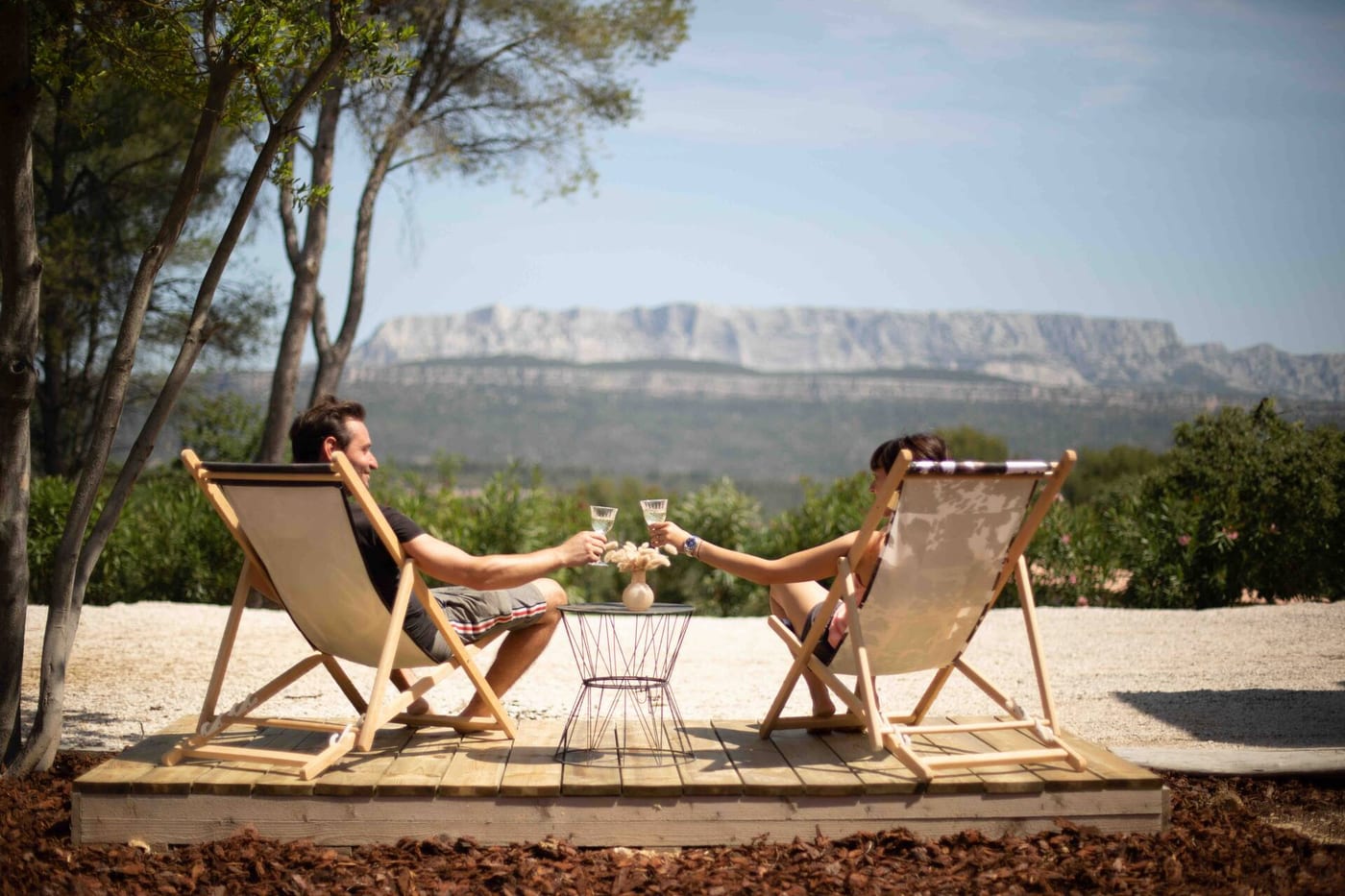 Apéritif face à la Sainte-Victoire